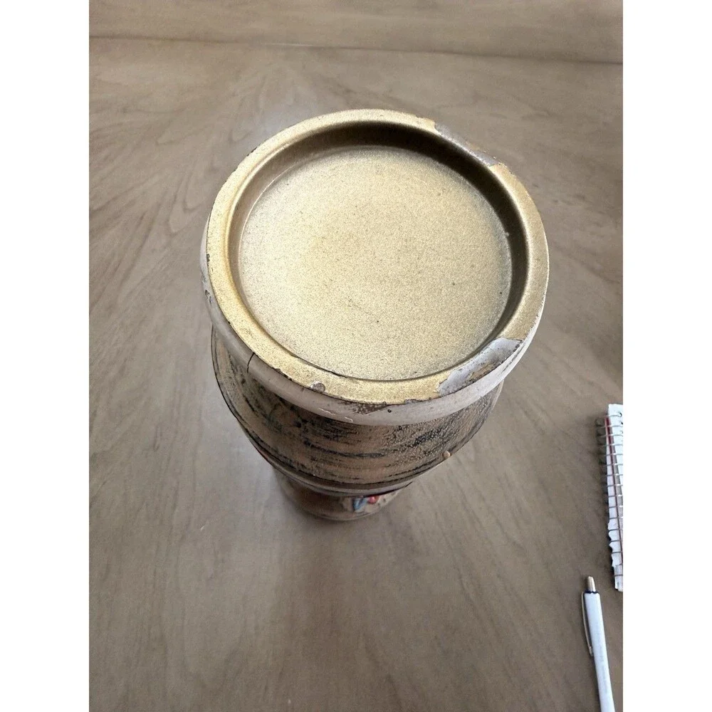 Pier 1 Wooden Candle Pillar Holder 13.25 Inches Tall
